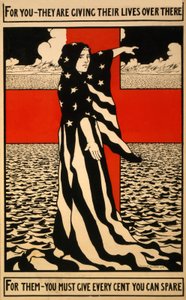 Plakat fundraisingowy dla Czerwonego Krzyża, wyd. 1918
